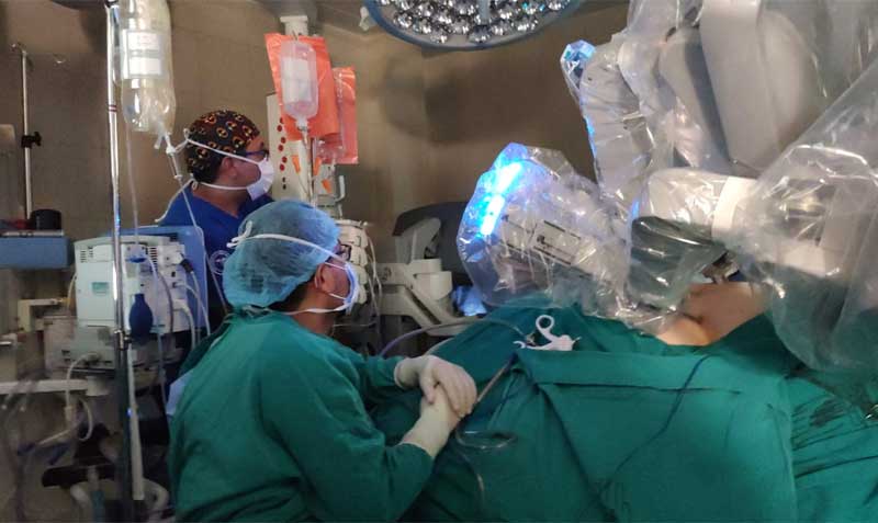 A seis pacientes se les realizó la cirugía torácica robótica de alta complejidad. Foto: cortesía HCAM