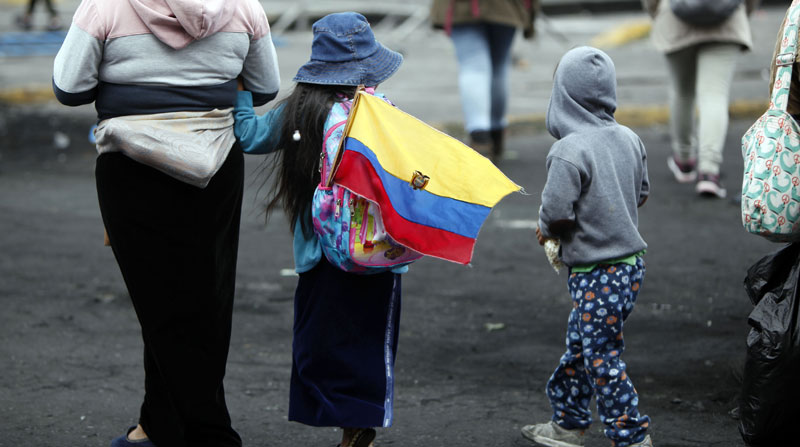 El Ministerio de Educación habló de las zonas en el Distrito Metropolitano de Quito en donde los planteles pueden retomar las clases presenciales, en el marco de las protestas. Foto: Patricio Terán/ EL COMERCIO