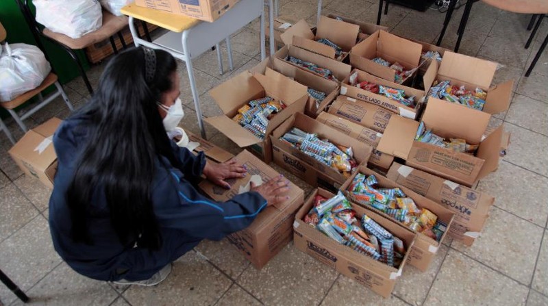 Imagen referencial. Las colaciones escolares no han podido ser entregadas en siete provincias a causa del paro nacional. Foto: archivo / EL COMERCIO.