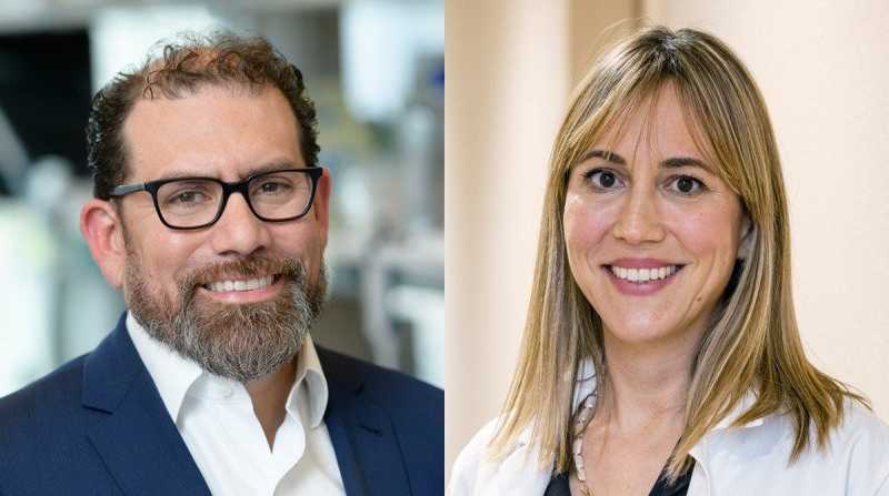 Los doctores Luis Alberto Díaz y Andrea Cercek forman parte del equipo de investigación de este novedoso estudio. Foto: Cortesía MSK Cancer Center