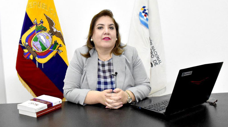 Angie Jijón, directora Nacional de Registros Públicos, estima necesaria la designación del Superintendente de Protección de Datos en este 2022. Foto: Cortesía
