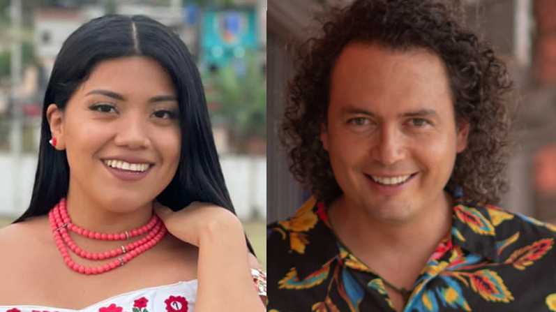 La influencer Meliza Yumisaca y el cantante Fausto Miño comparten en redes sociales su respaldo al paro nacional. Foto: Facebook