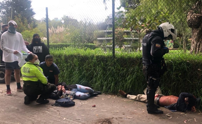 El 15 de abril del 2022, un hombre apuñaló a su expareja en presencia de los ciudadanos que se encontraban en el parque La Carolina, norte de Quito.