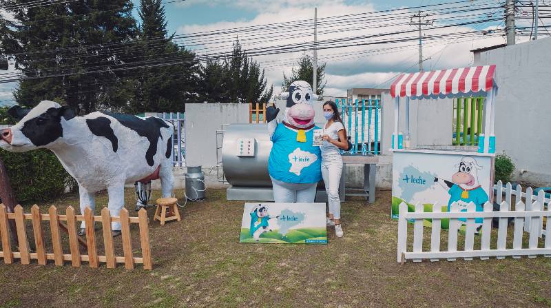 La campaña 'Más Leche Ecuador' tiene la finalidad de incentivar el bienestar nutricional y físico de la población ecuatoriana a través del consumo de productos lácteos. Foto: Cortesía