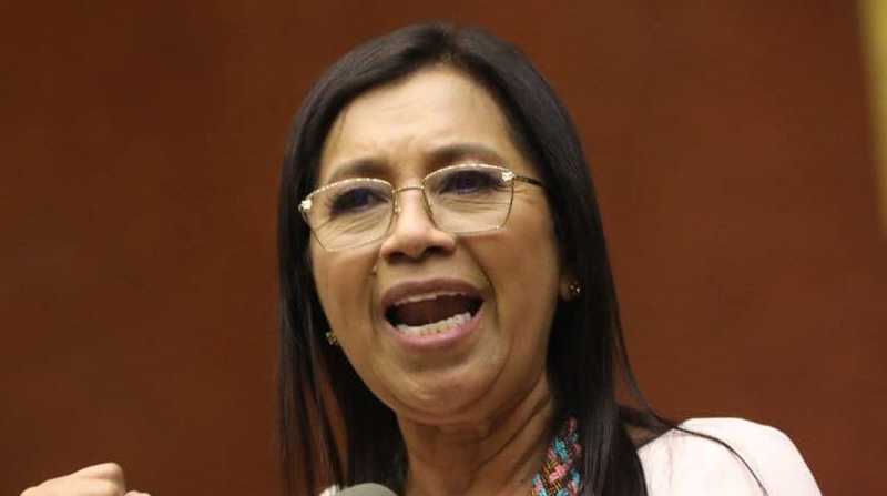 La asambleísta Guadalupe Llori de Pachakutik (PK) fue destituida del cargo como Presidenta el pasado 31 de mayo. Foto: Redes sociales