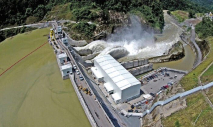 La central hidroeléctrica Manduriacu, ubicada en los límites de Imbabura y Pichincha. Foto: Cortesía