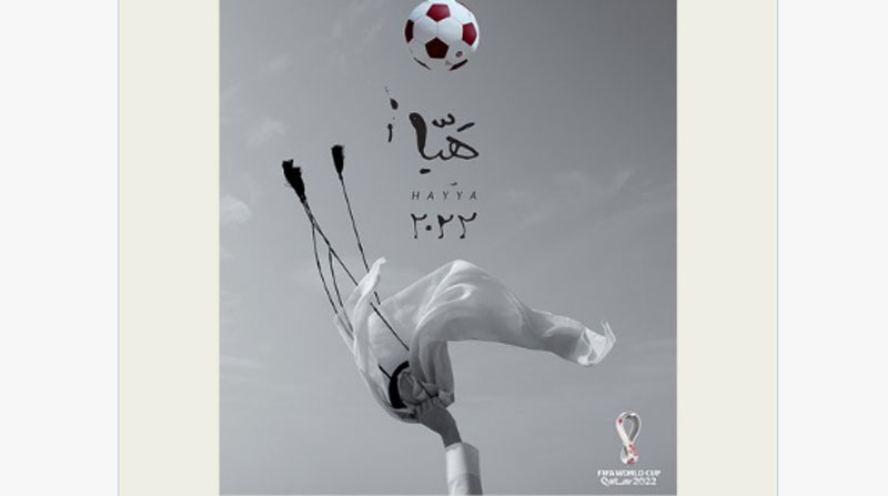 El póster oficial de la Copa del Mundo de Catar 2022 fue presentado el 15 de junio del 2022. Foto: Twitter @fifaworldcup_es.