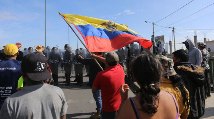 La Conaie ratificó la movilización a Quito, luego de la intervención de Leonidas Iza. Foto: Julio Estrella/ EL COMERCIO