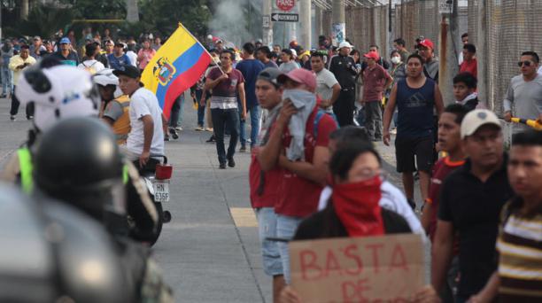 Movilizaciones durante octubre del 2019. Foto: Archivo/ EL COMERCIO