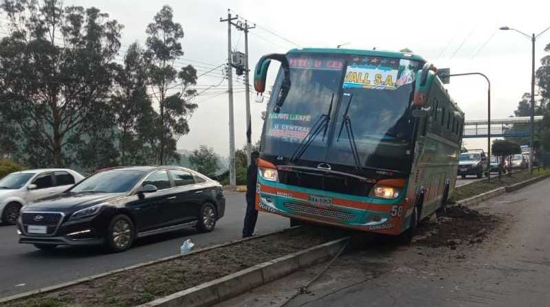 Este jueves se reportó un siniestro de tránsito en el sector El Trébol. Foto: ECU 911