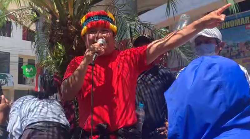 El presidente de Confeniae, Marlon Vargas, advirtió que resistirán hasta que el Gobierno responda a las 10 demandas. Foto: Captura de video