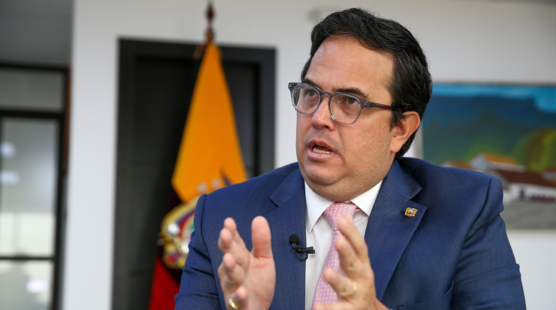 Xavier Vera, ministro de Energía y Minas de Ecuador. Foto: EFE
