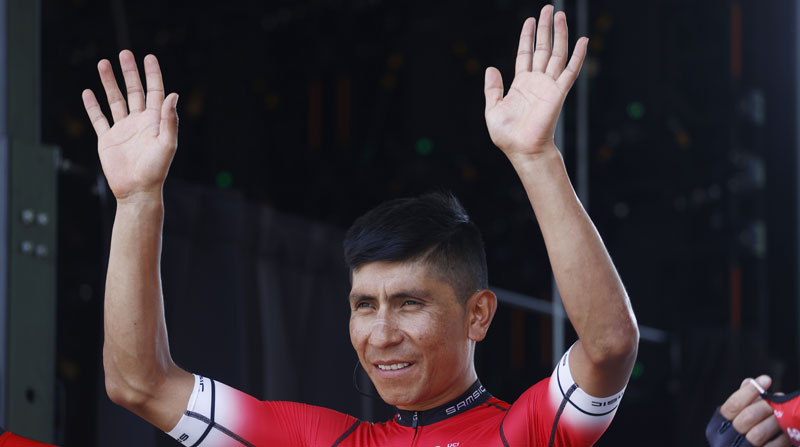 Nairo Quintana, ciclista colombiano, en el Tour de Francia 2022. Foto: EFE