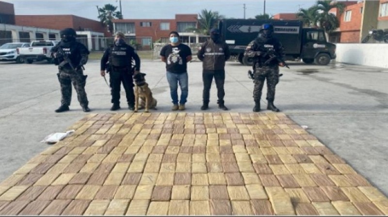 Decomiso de droga en Puerto Martítimo de Guayaquil