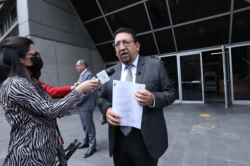 Virgilio Saquicela acudió a la Fiscalía /Foto: Asamblea