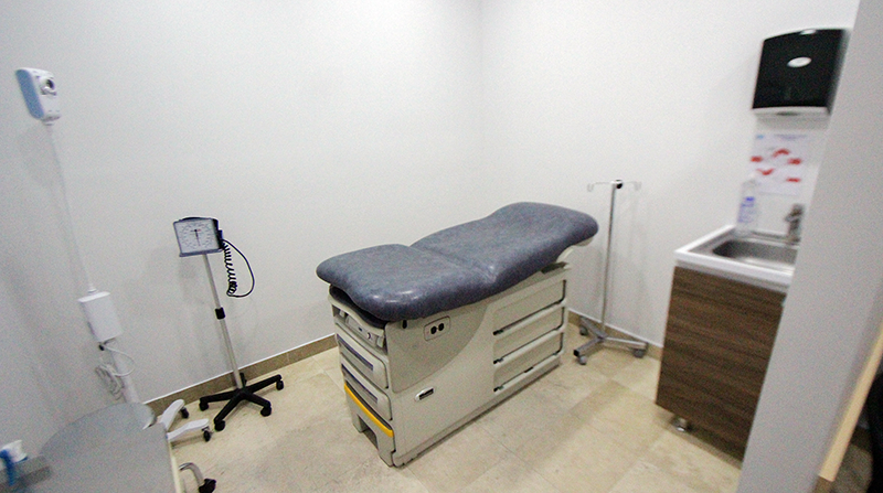 Fotografía de un consultorio de la clínica de la fundación Marie Stopes, especializada en abortos. Foto: EFE