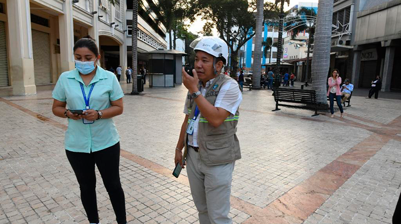 El Municipio de Guayaquil evalúa los daños en la ciudad. Foto: Cortesía