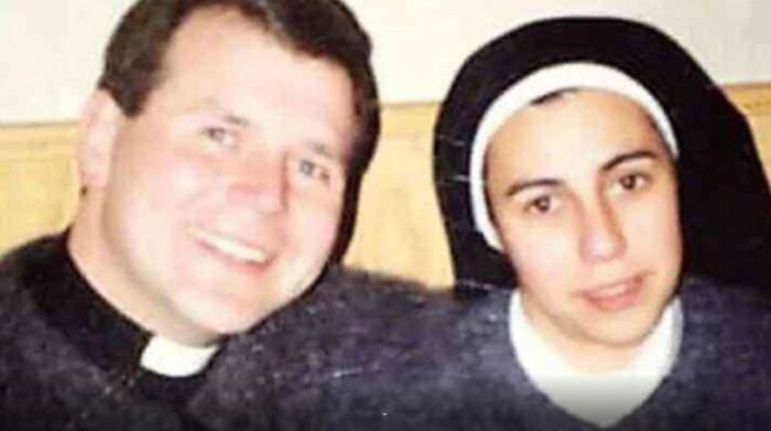 Mercedes Tarragona, monja tenía 22 años y Daniel Genovesi, sacerdote, tenía 26 cuando se conocieron en la Parroquia de la Provincia de Santa Fe y luego se enamoraron. Foto: Redes Sociales