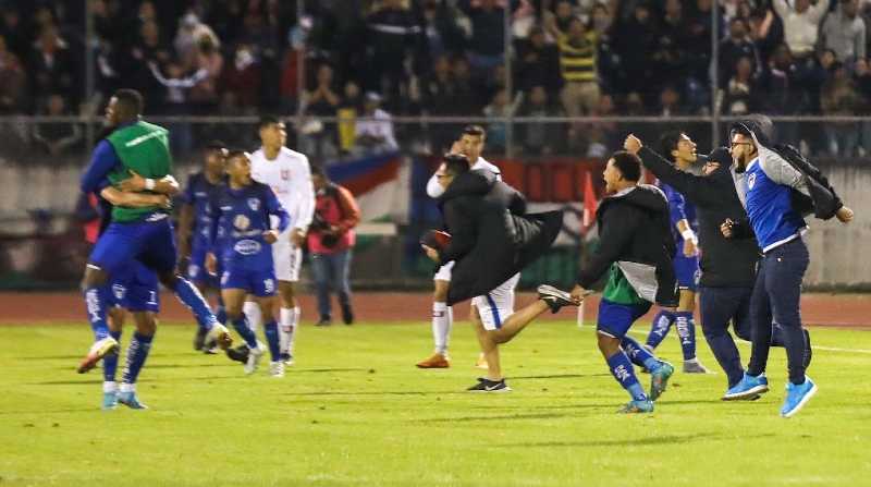 El equipo del Imbabura festejó su avance a cuartos de final en la Copa Ecuador Foto: Twitter @CopaEcuador