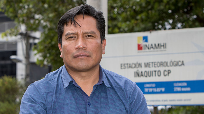 Luis Maisincho es investigador Científico del Instituto Nacional de Meteorología e Hidrología (Inamhi). Foto: Carlos Noriega / EL COMERCIO