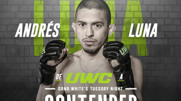 Juan Andrés Luna peleará el 26 de julio del 2022 por un lugar en la UFC. Foto: Instagram UWC Mexico