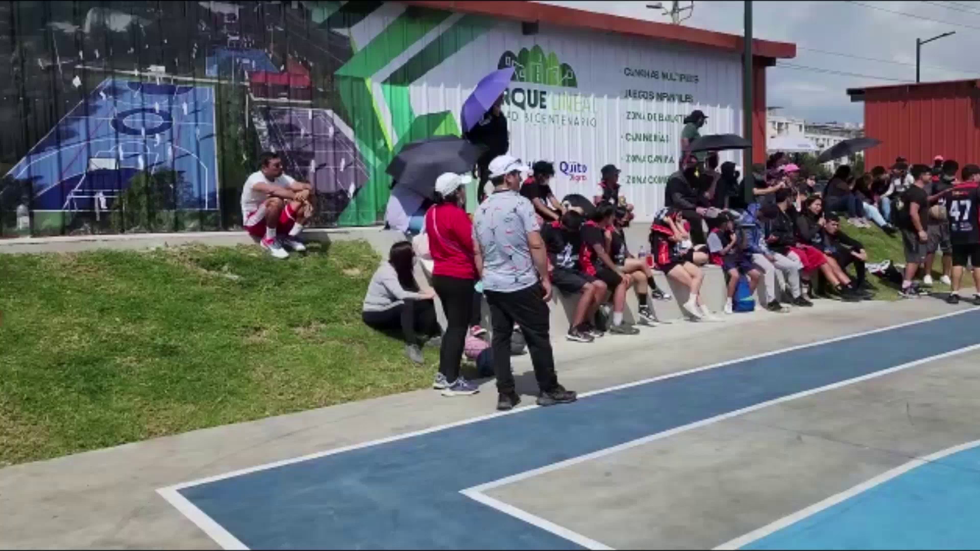 Inauguración del parque lineal de Ciudad Bicentenario, ubicado en Pomasqui. Captura video