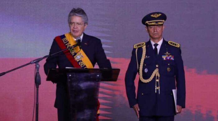 El presidente Guillermo Lasso participó en la sesión solemne por el 487 aniversario de la fundación española de la ciudad de Guayaquil. Foto: EL COMERCIO