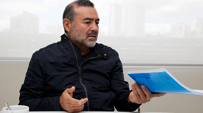 Ricardo Flores, gerente de Publicidad de Sarmiento, en diálogo con este Diario. Foto: Patricio Terán / EL COMERCIO
