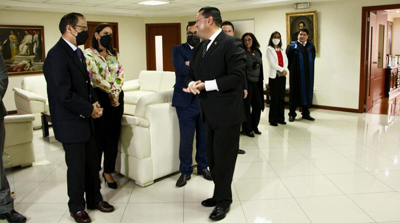 Iván Saquicela regresó a su cargo como presidente de la Corte Nacional de Justicia. Foto: Cortesía