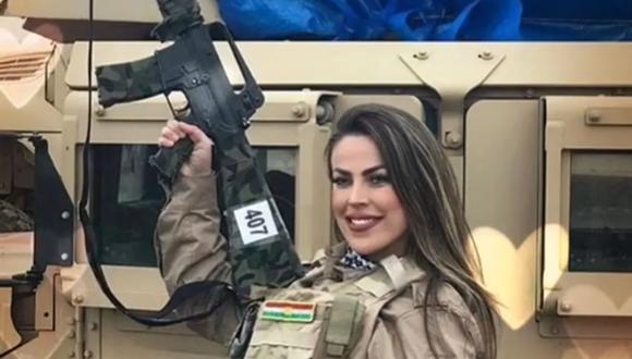 Thalita do Valle recibió entrenamiento para convertirse en francotiradora de élite. Foto: Captura