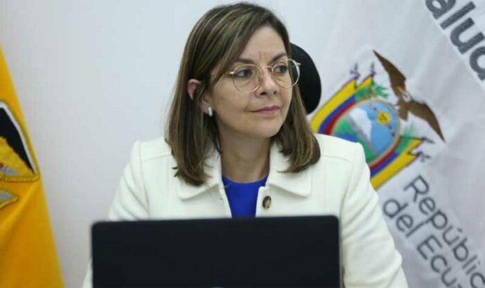 Ximena Garzón estuvo al frente del Ministerio de Salud desde mayo del 2021. Foto: Twitter Ministerio de Salud