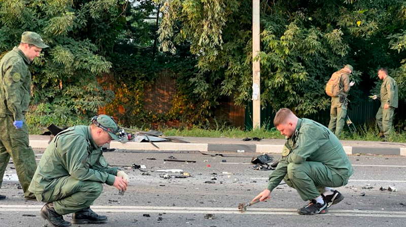 La explosión se produjo la noche del 21 de agosto sobre las 21:00 hora de Moscú. Foto: EFE