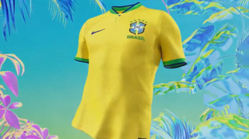 Brasil ya tiene camiseta oficial para Catar 2022. Foto: @CBF_Futebol