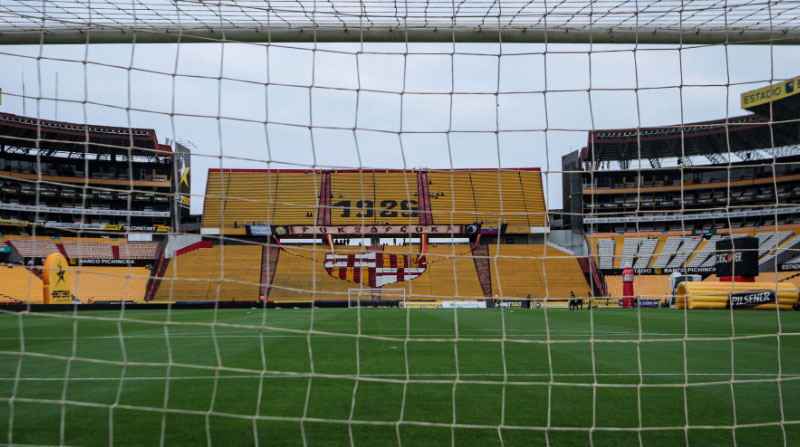 Así luce el estadio Monumental de Guayaquil a pocas semanas de final de la Copa Libertadores 2022. Foto: Twitter @BarcelonaSC