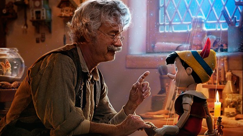 Tom Hanks en el papel de Geppetto. Foto: Instagram @disneyplusla