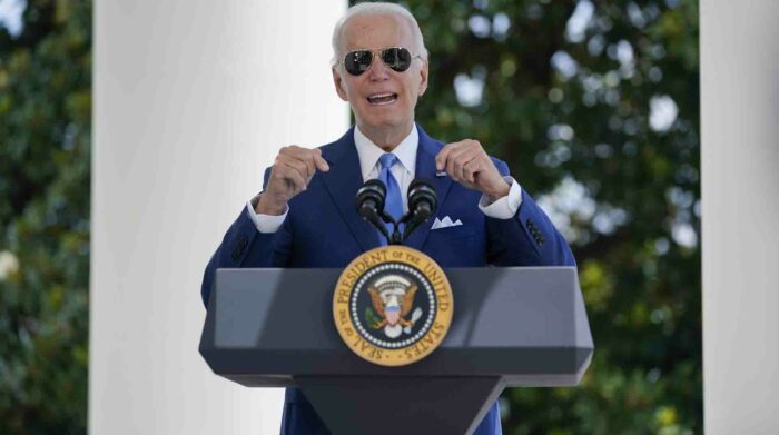 El presidente de EE.UU., Joe Biden, dio este sábado negativo en una prueba de covid-19. Foto: EFE.