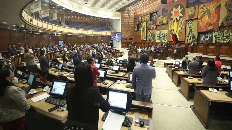 Los asambleístas del correísmo, ID y Pachakutik pidieron a Guillermo Lasso que respalde a Cuba. Foto: Flickr Asamblea Nacional