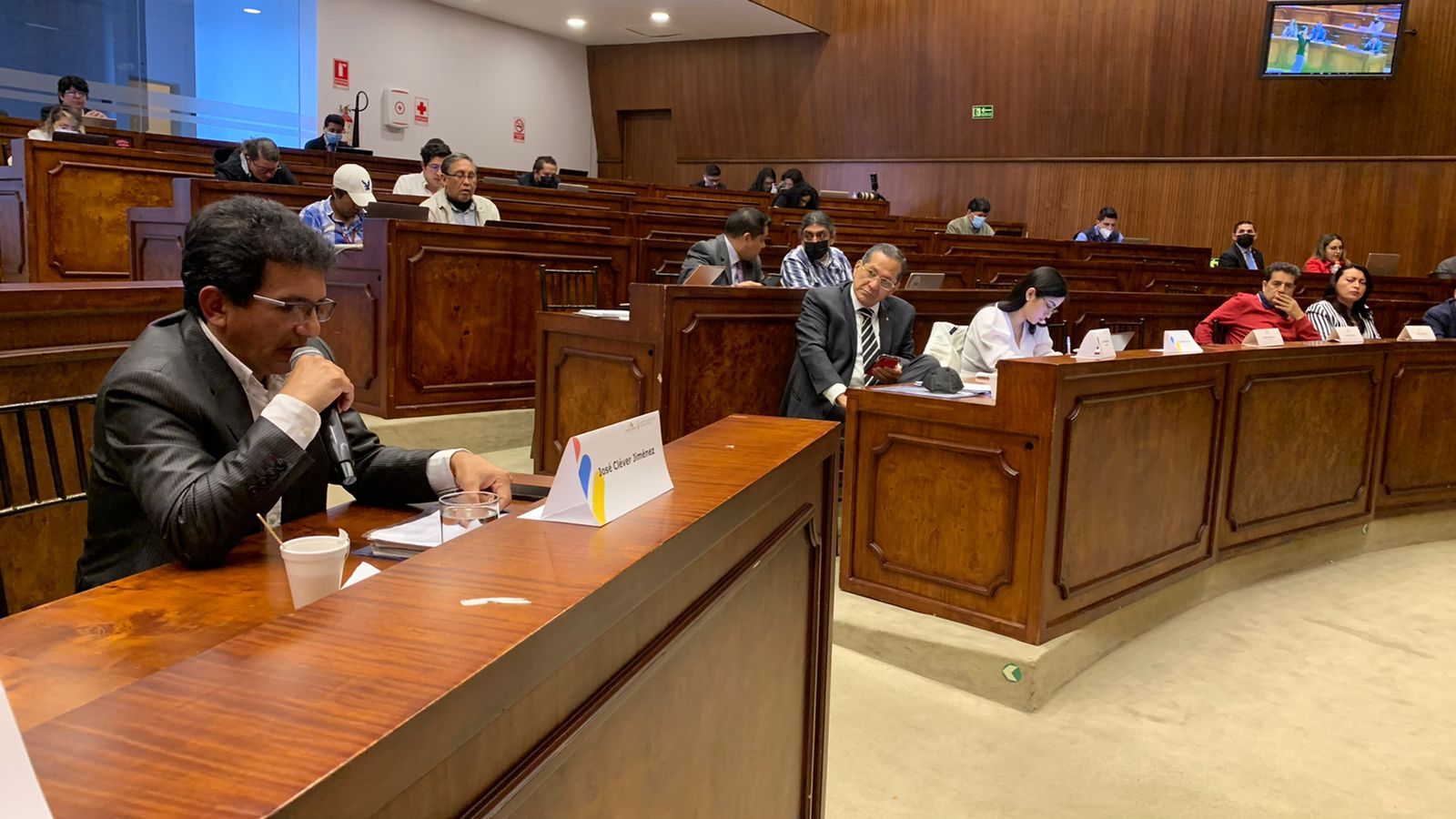 Comisión de Fiscalización recibió el testimonio de Cléver Jiménez y evaluadores de la Corte este 10 de agosto. /Foto: cortesía
