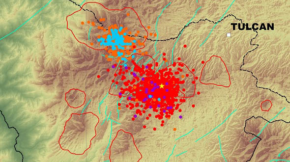 En los alrededores de los Volcanes Chiles-Cerro Negro y la caldera Potrerillos se instalaron una red temporal de estaciones sísmicas. Foto: Twitter IG