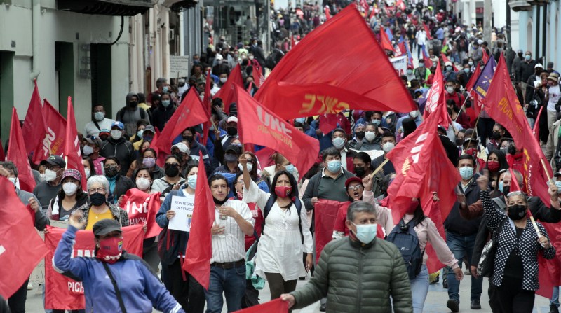 El Frente Unitario de Trabajadores (FUT) marchará el 21 de septiembre para exigir recursos. Foto: Archivo / EL COMERCIO.