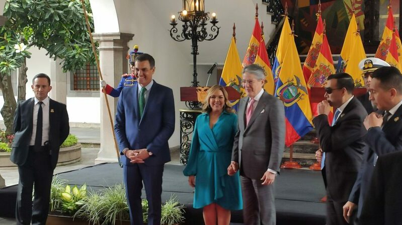 Los presidentes de Ecuador y España revisaron temas en varios ámbitos de cooperación bilateral. Foto: Karina Sotalín