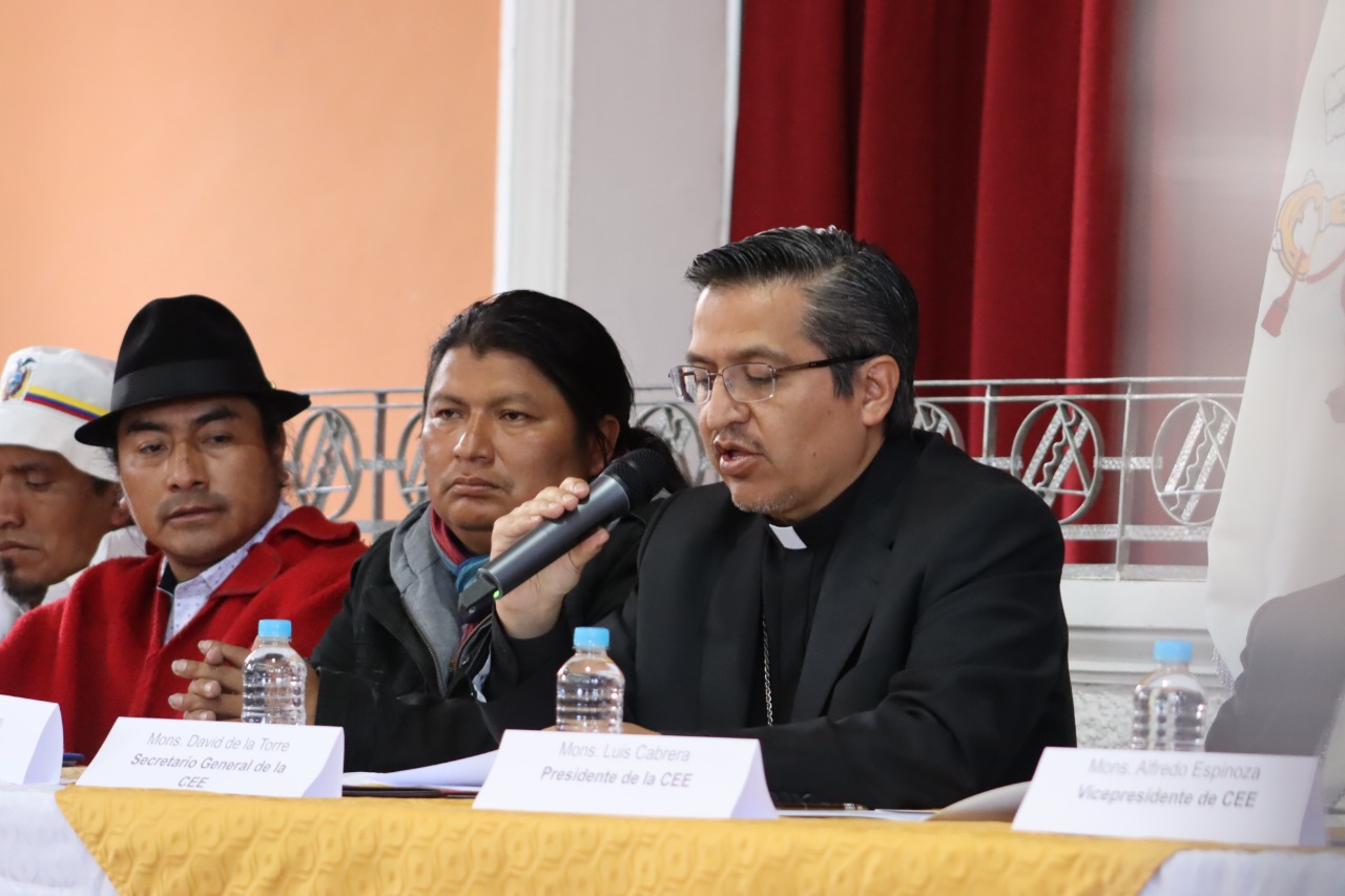 La Conferencia Episcopal Ecuatoriana oficializó el cronograma de instalación de las siete mesas de diálogo restantes. La de Fomento productivo se inicia el 17 de agosto. Foto: Cortesía CEE