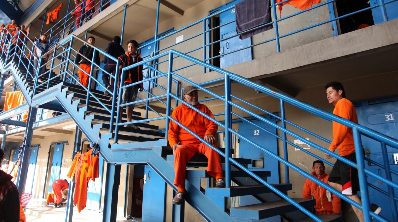 Foto de archivo. Pabellón de hombres en la cárcel de Latacunga Para: seguridad y justicia, Foto: Glenda Giacometti / EL COMERCIO