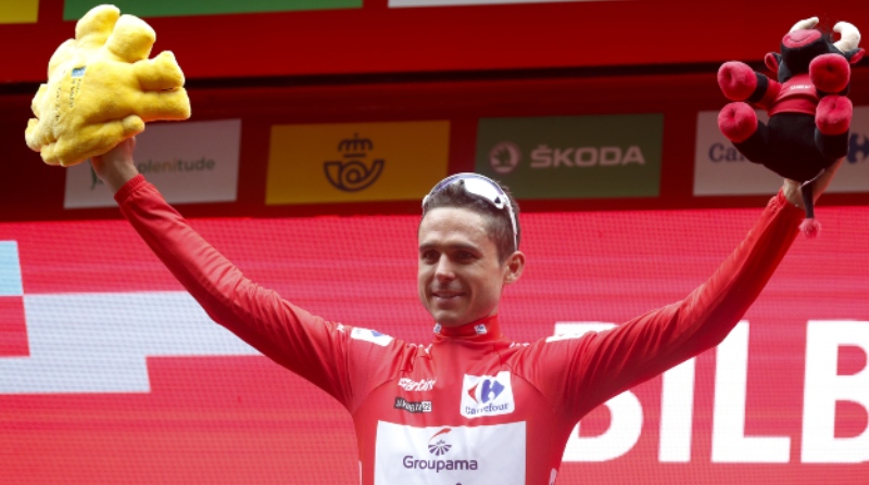Rudy Molar tiene 32 años y es nacido en Francia. Corre para el equipo Groupama FDJ. Lleva dos victorias en La Vuelta a España. Foto: EFE