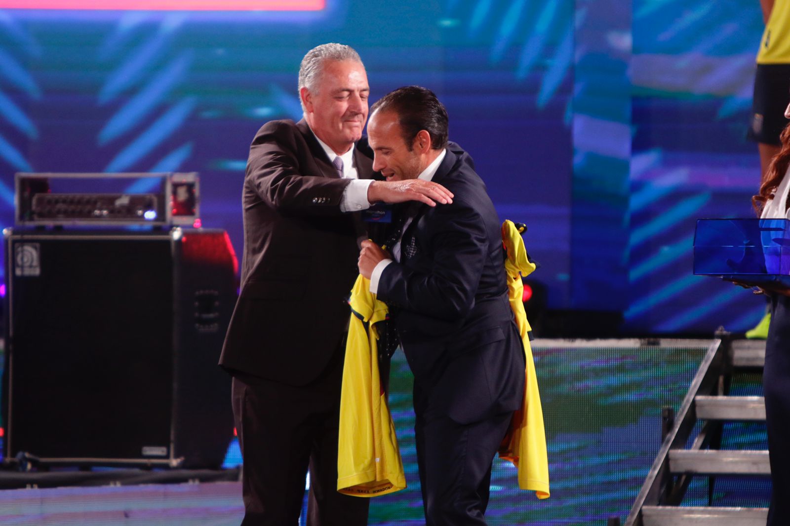Gustavo Alfaro durante la presentación de la nueva camiseta de Ecuador. Foto: Carlos Noriega/El Comercio