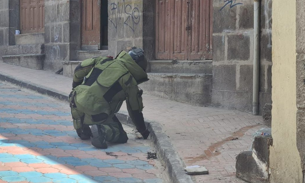 En el centro de Quito se registró una explosión, el 24 de agosto de 2022. Foto: Cortesía/Policía