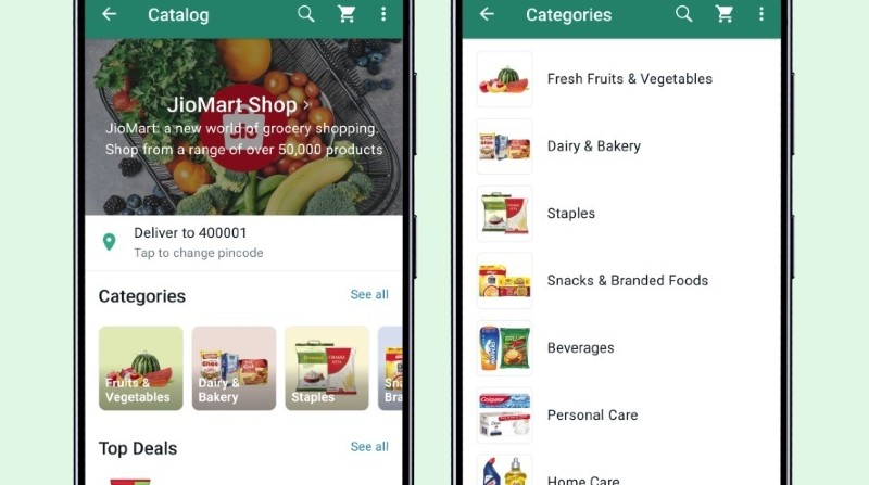 Las compras de un supermercado ahora se podrán realizar desde el chat en India. Foto: META