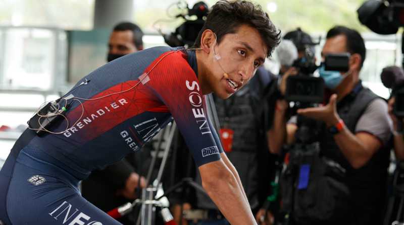 El colombiano Egan Bernal (Ineos), ganador del Tour de Francia 2019 y del Giro de Italia 2021, volverá a la Vuelta a Dinamarca. Foto: EFE