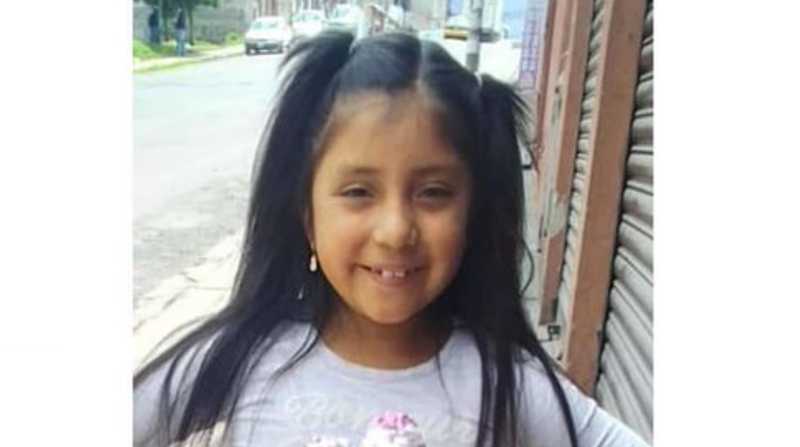 La niña Emily Carla Lema Muylema se encuentra desaparecida desde el martes. Foto: Cortesía Policía