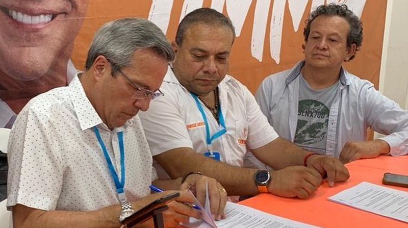 El Partido Socialista Ecuatoriano y Centro Democrático son dos de las organizaciones que han optado por aliarse para las elecciones del 2023, aprovechando los beneficios para tal fin. Foto: Cortesía Partido Socialista Ecuatoriano